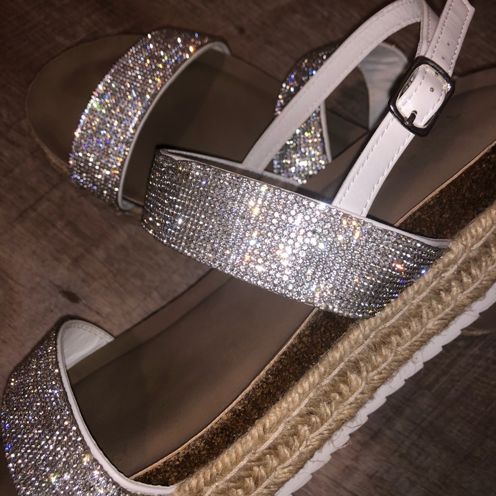 Torrid rhinestone platform sandals